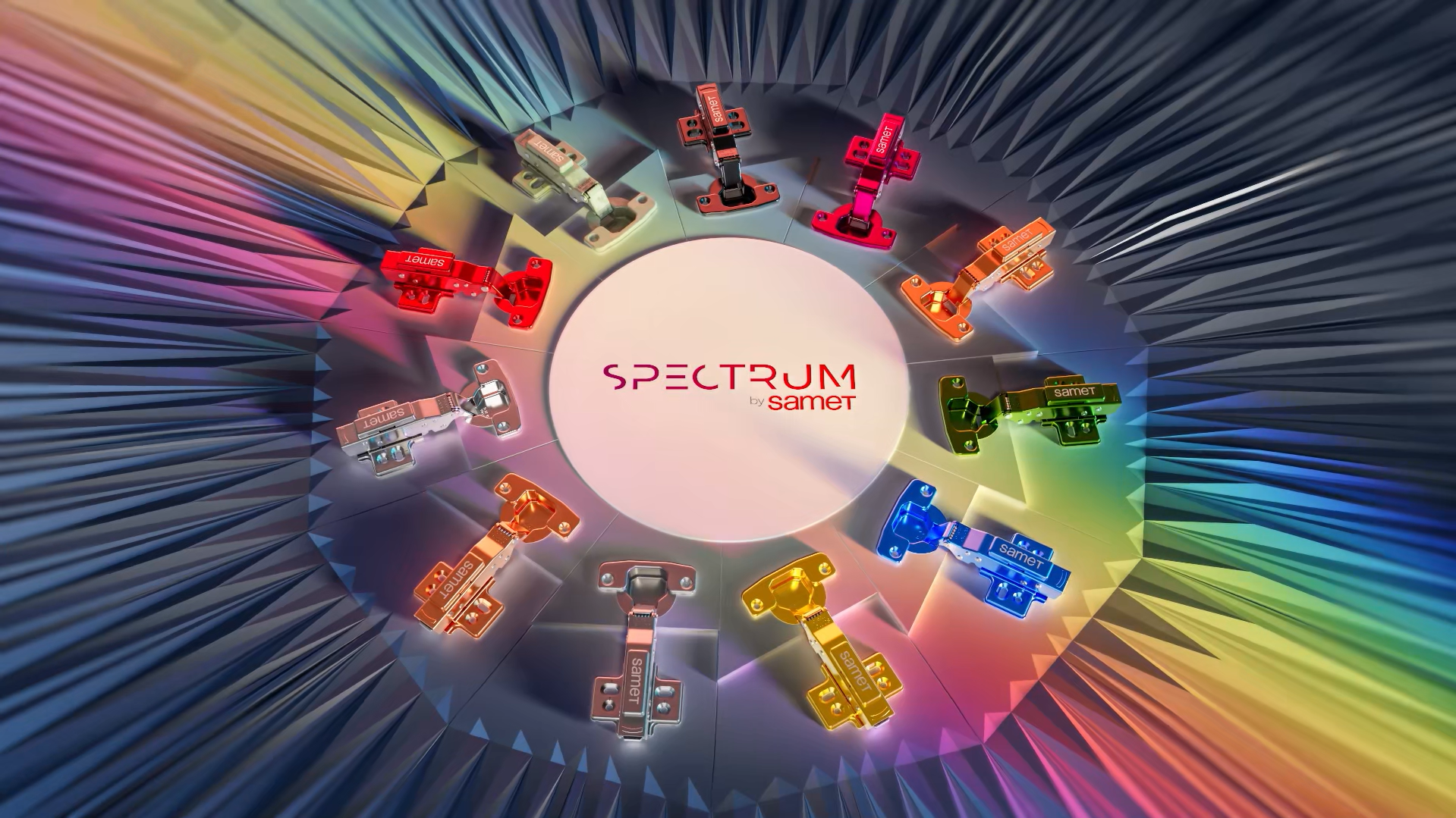 Петли SAMET SPECTRUM — мебельная фурнитура для смелых дизайнерских решений