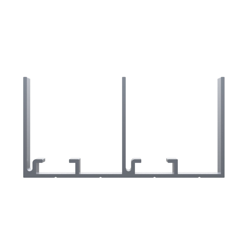 Верхний направляющий профиль SMT 100 3 м/SMT 100 80 KG ALU. DOUBLE UPPER RAIL 3000 MM