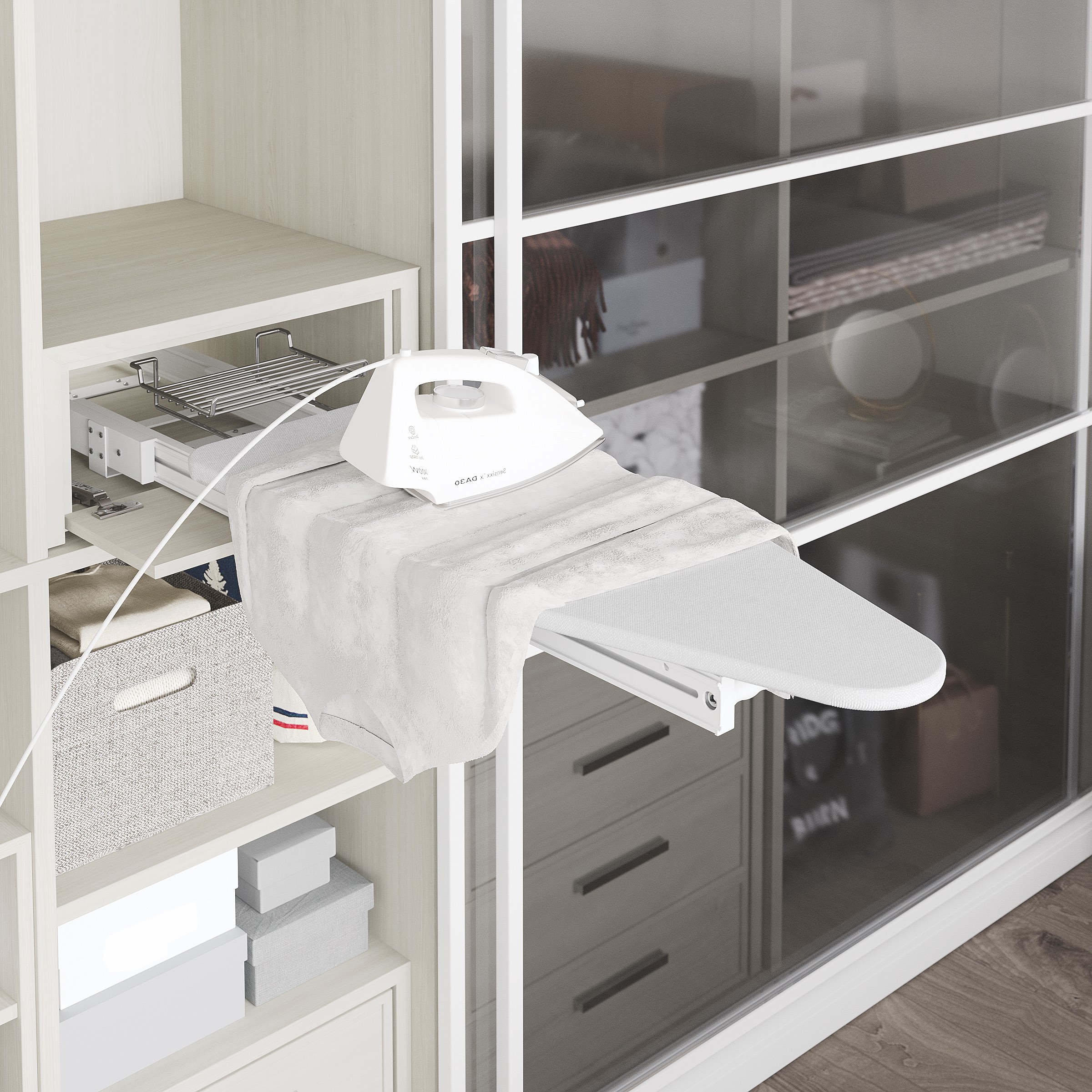 Складная гладильная доска, Белый#/Foldable Ironing Board White#