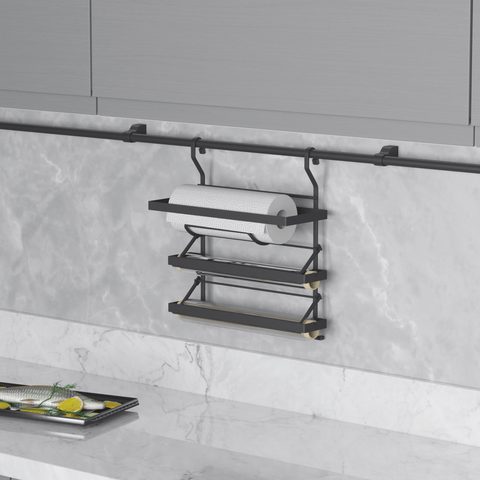 Держатель для бумажных полотенец и фольги, Антрацит#/Foil-Paper Roll Holder Anthracite#