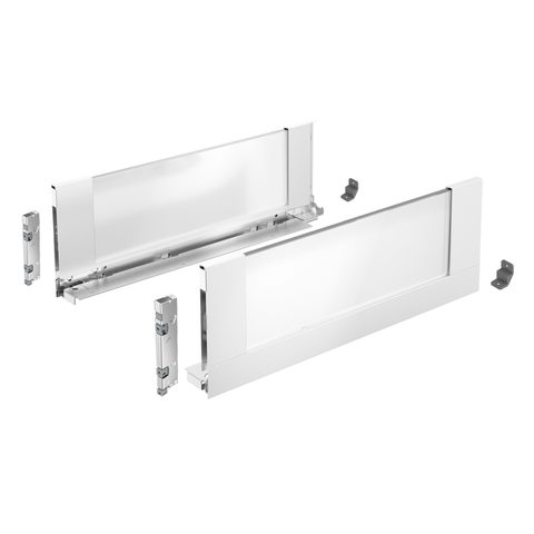 Hettich Боковины Inlay для ящиков AVANTECH YOU 400 / 187, правая и левая белый