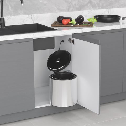 Мусорная корзина - нержавеющая сталь 10 литров#/Waste Bin - Stainless Steel 10lt#