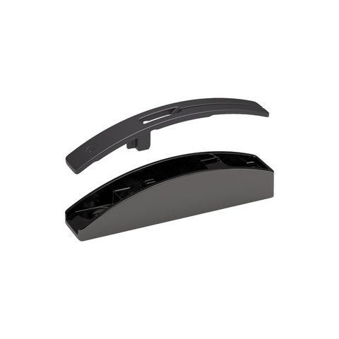 ItaFr Дверной кронштейн для KIARO c крышкой антрацит Visible door bracket w/cover f. KIARO black Nk/