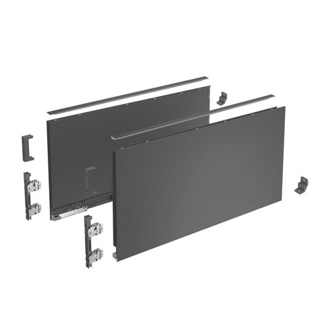 Hettich Боковины для ящиков AVANTECH YOU 400 / 251, правая и левая антрацит