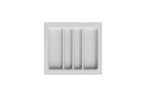 S-2687-WP, Лоток для столовых приборов 60см, Белый#/Spoon Holder 60cm White#