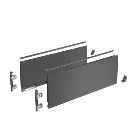 Hettich Боковины для ящиков AVANTECH YOU 450 / 187, правая и левая антрацит