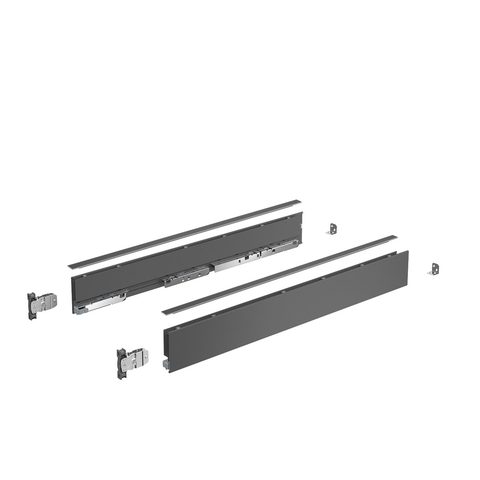 Hettich Боковины для ящиков AVANTECH YOU 450 / 77, правая и левая антрацит