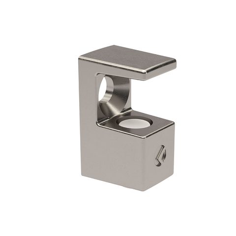 ItaFr Полкодержатель для стекл.полок, никель GRACE glass support screw hole f.5 6mm Nk