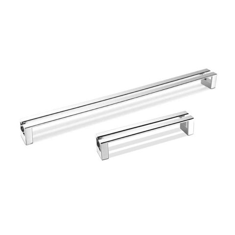 Мебельная ручка SY7487 0448 CR  0448 MM CHRM PLSHD