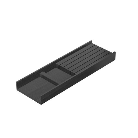 Hettich Держатель для ножей бук, Orgatray 270, 137х26x462мм, антрацит