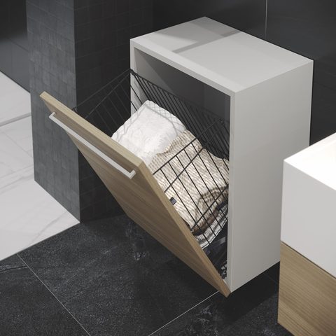 Корзина для белья 45см, Антрацит#/Unassembled Laundry Basket mounted to Lid 45cm Anthracite#