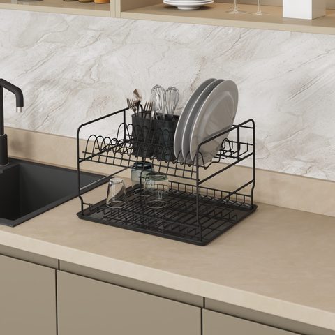 Сушилка для тарелок и стаканов и столовых приборов, 43см# Антрацит/Plate-Glass Holder for
