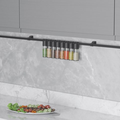 Набор для специй 8 бутылочек, Антрацит#/8 Spice Bottles Set Anthracite#