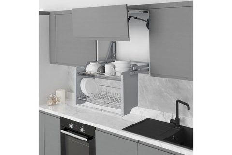 Модуль выдвижной для посуды 70 см Хром/Pull Down Shelf with Lift 70cm Chrome#