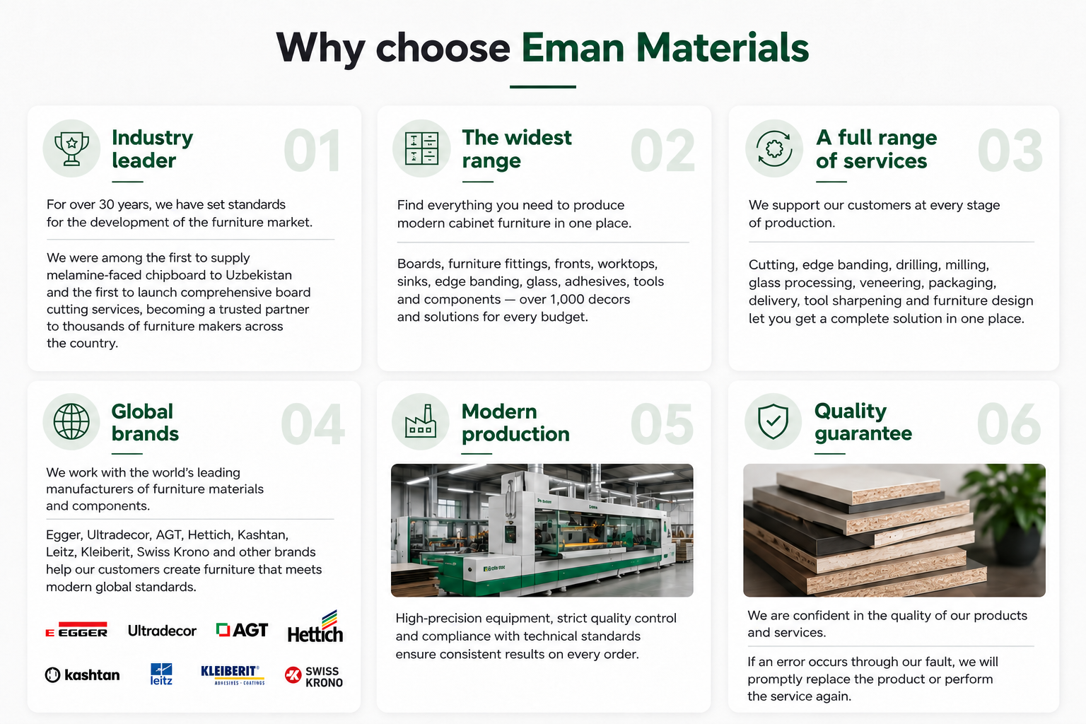 Why choose Eman Materials
